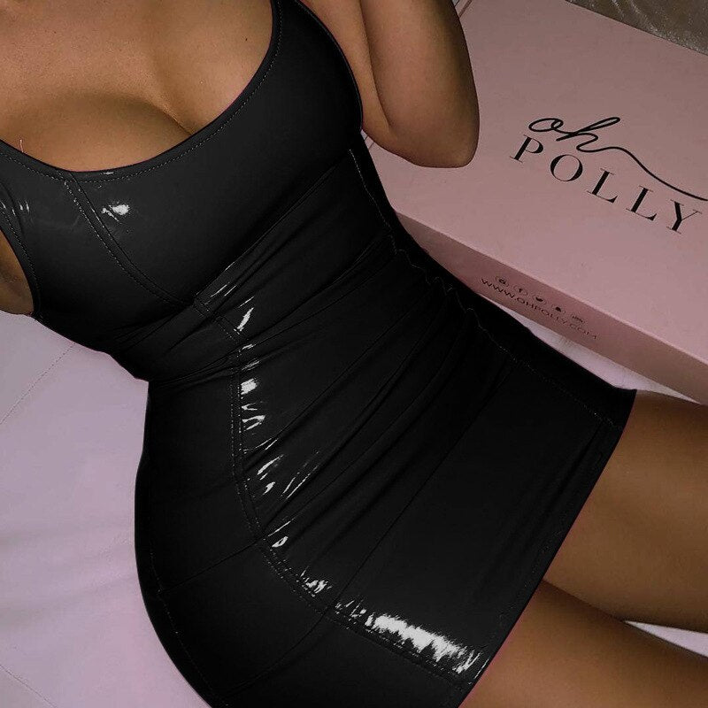 Sexy Latex Bodycon Dress