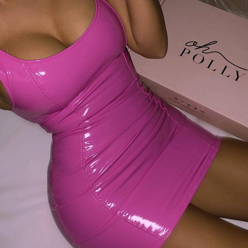 Sexy Latex Bodycon Dress