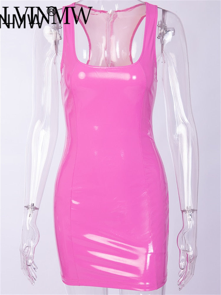 Sexy Latex Bodycon Dress