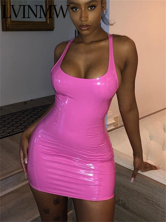 Sexy Latex Bodycon Dress